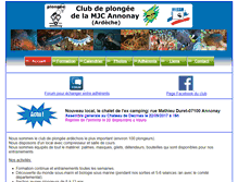 Tablet Screenshot of plongee.mjcannonay.org